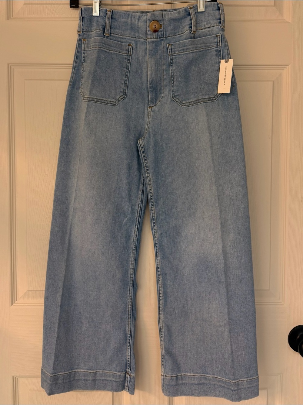 Maeve Light Blue Relaxed Wide-Leg Jeans